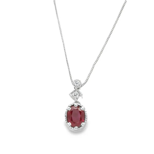 Ruby and Diamond Pendant Hogan's Jewelers Gaylord, MI