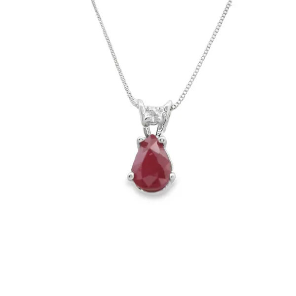 Ruby and Diamond Pendant Hogan's Jewelers Gaylord, MI