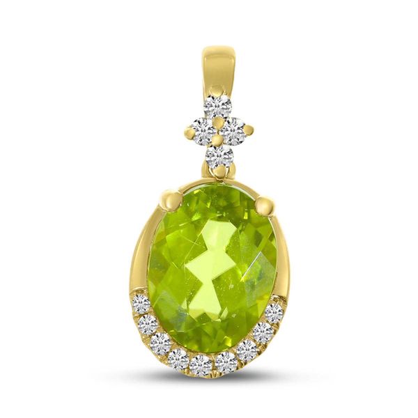 Peridot and Diamond Pendant Hogan's Jewelers Gaylord, MI