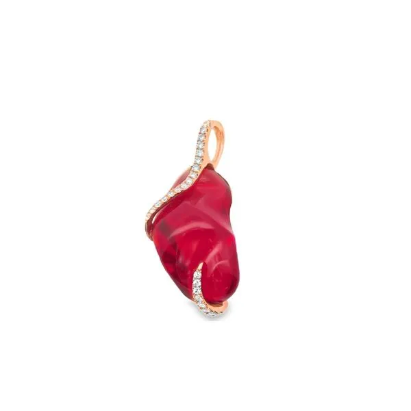 Fire Opal Pendant Hogan's Jewelers Gaylord, MI