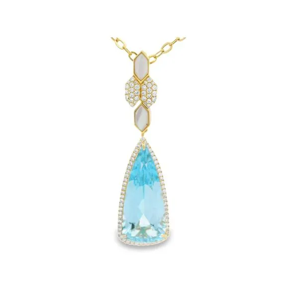 Blue Topaz Pendant Hogan's Jewelers Gaylord, MI