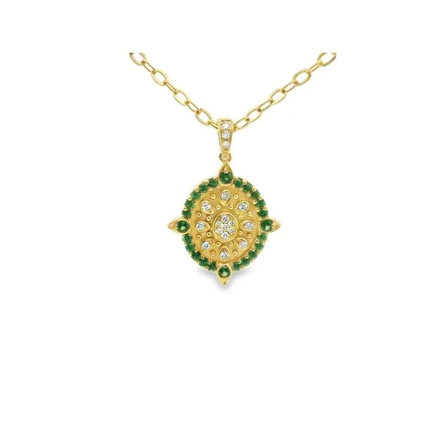 Tsavorite and Diamond Pendant Hogan's Jewelers Gaylord, MI