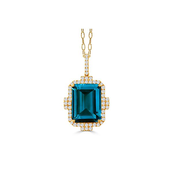 London Blue Topaz Pendant Hogan's Jewelers Gaylord, MI