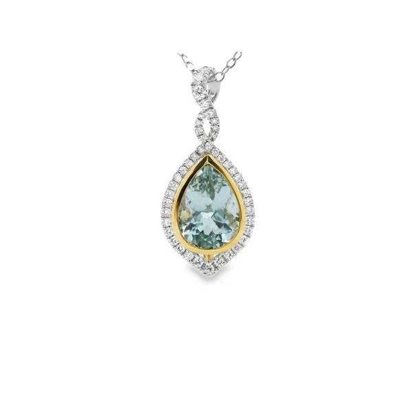 Aquamarine and Diamond Pendant Hogan's Jewelers Gaylord, MI