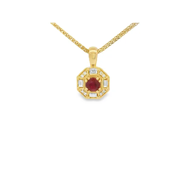 Ruby and Diamond Art Deco Pendant Hogan's Jewelers Gaylord, MI