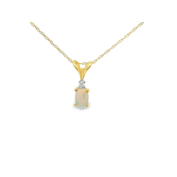 Opal and Diamond Pendant Hogan's Jewelers Gaylord, MI