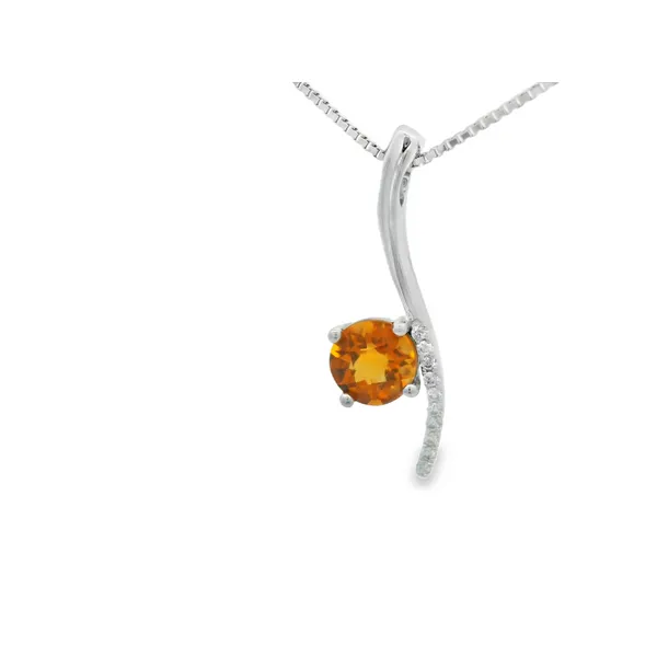 Citrine and Diamond Pendant Hogan's Jewelers Gaylord, MI
