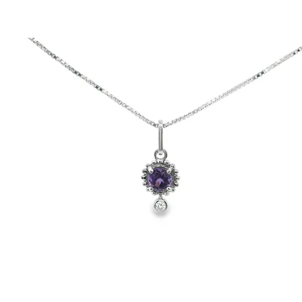 Amethyst and Diamond Pendant Hogan's Jewelers Gaylord, MI