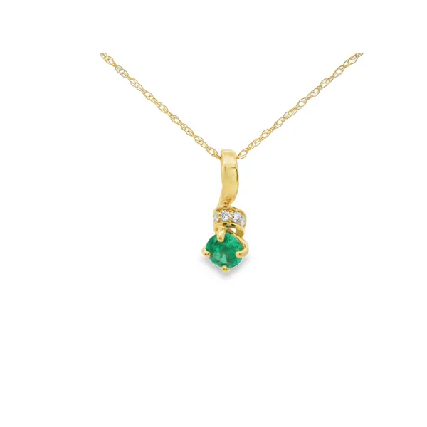 Emerald and Diamond Pendant Hogan's Jewelers Gaylord, MI