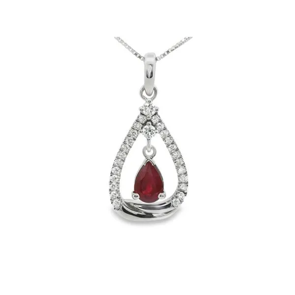 Ruby and Diamond Pendant Hogan's Jewelers Gaylord, MI