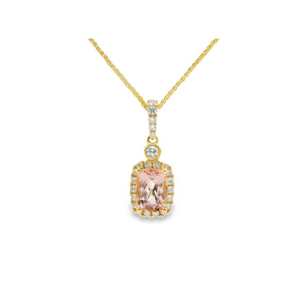 Morganite and Diamond Pendant Hogan's Jewelers Gaylord, MI