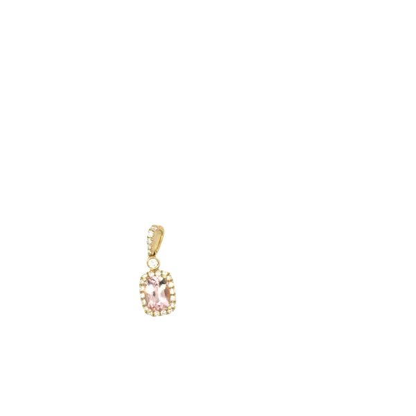 Morganite and Diamond Pendant Hogan's Jewelers Gaylord, MI