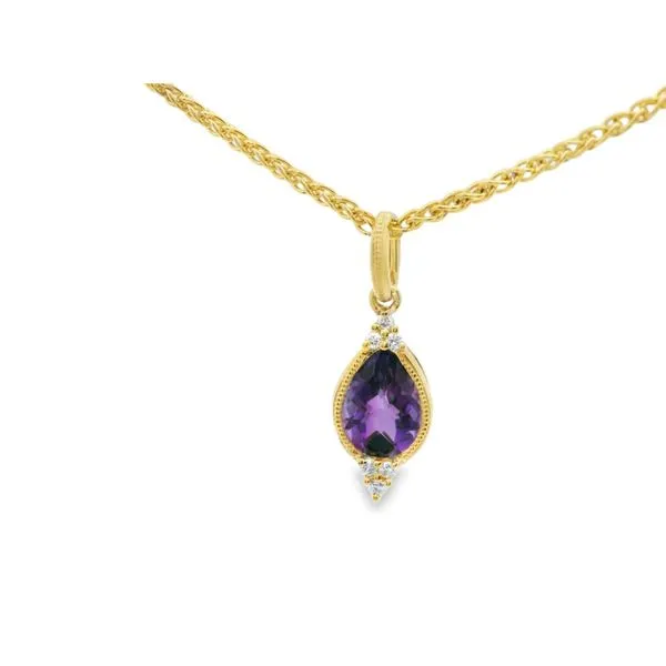 Amethyst and Diamond Pendant Hogan's Jewelers Gaylord, MI