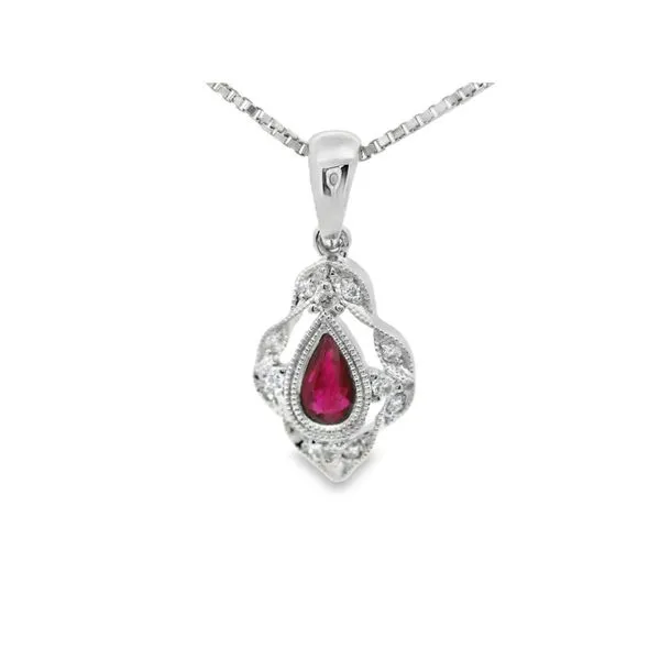 Ruby and Diamond Pendant Hogan's Jewelers Gaylord, MI