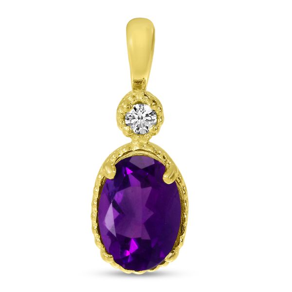 Amethyst and Diamond Pendant Hogan's Jewelers Gaylord, MI