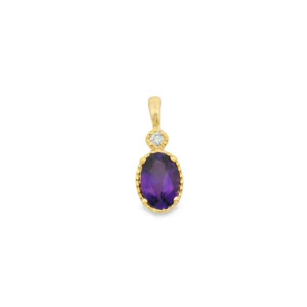 Amethyst and Diamond Pendant Hogan's Jewelers Gaylord, MI
