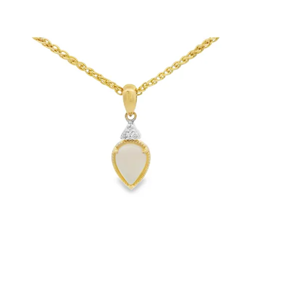 Opal and Diamond Pendant Hogan's Jewelers Gaylord, MI