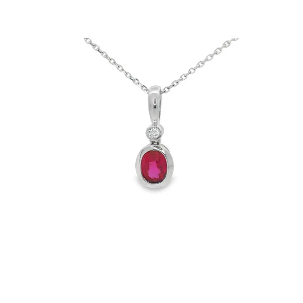 Ruby and Diamond Pendant Hogan's Jewelers Gaylord, MI