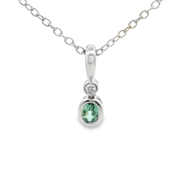 Alexandrite and Diamond Pendant Hogan's Jewelers Gaylord, MI