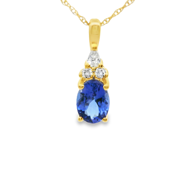 Tanzanite and Diamond Pendant Hogan's Jewelers Gaylord, MI