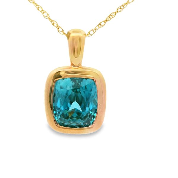 Blue Zircon Pendant Hogan's Jewelers Gaylord, MI