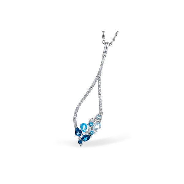 Topaz and Diamond Pendant Hogan's Jewelers Gaylord, MI