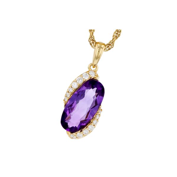 Amethyst and Diamond Pendant Hogan's Jewelers Gaylord, MI