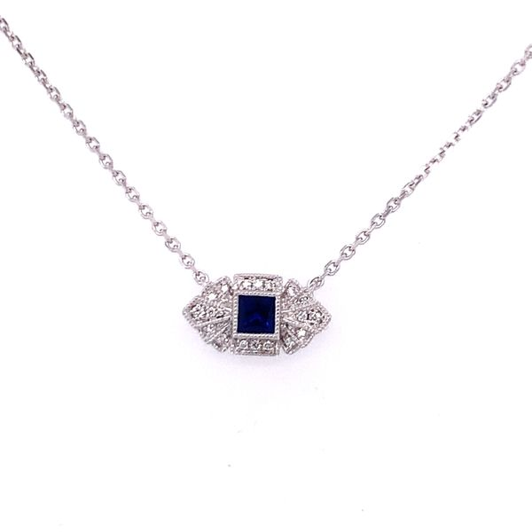 Sapphire and Diamond Necklace Hogan's Jewelers Gaylord, MI