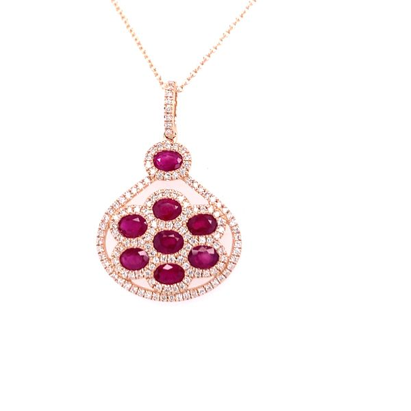 Ruby and Diamond Pendant Hogan's Jewelers Gaylord, MI