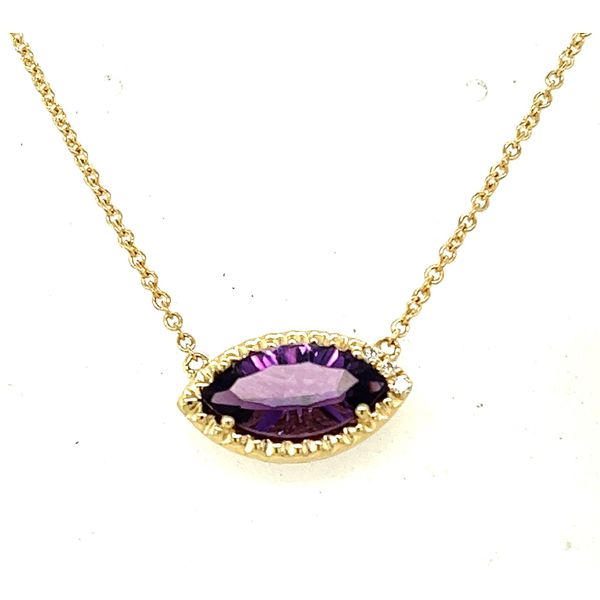 Amethyst and Diamond Necklace Hogan's Jewelers Gaylord, MI