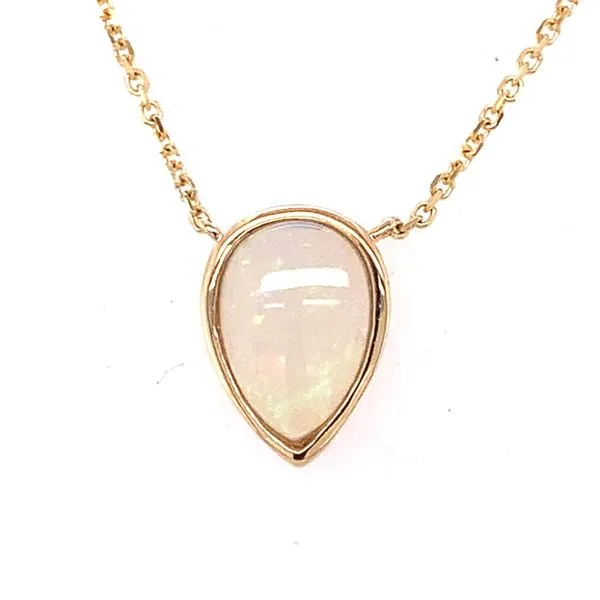 Pear Shaped White Opal Pendant Hogan's Jewelers Gaylord, MI