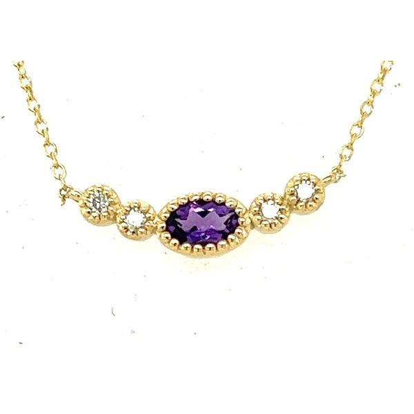 Amethyst and Diamond Necklace Hogan's Jewelers Gaylord, MI