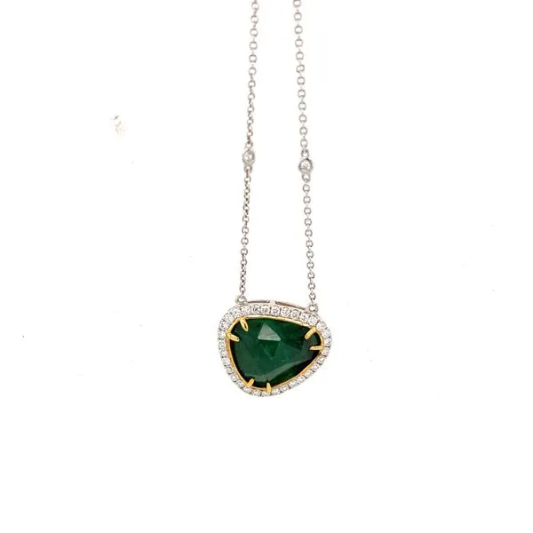 Emerald and Diamond Necklace Hogan's Jewelers Gaylord, MI