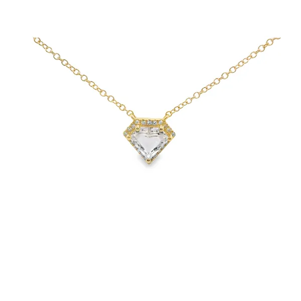 White Topaz Diamond Necklace Hogan's Jewelers Gaylord, MI