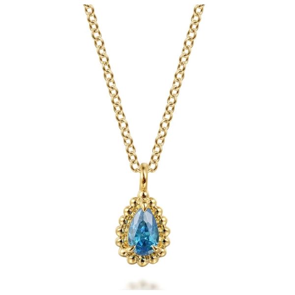 Blue Topaz Necklace Hogan's Jewelers Gaylord, MI