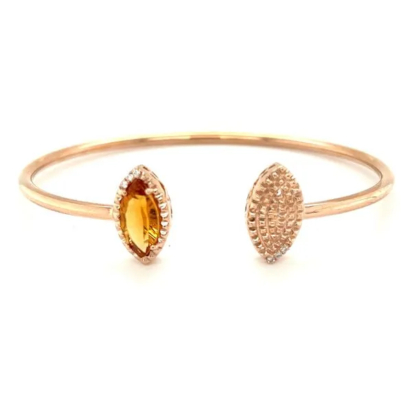 Citrine and Diamond Bangle Bracelet Hogan's Jewelers Gaylord, MI