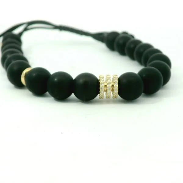 Black Onyx and Diamond Bracelet Hogan's Jewelers Gaylord, MI