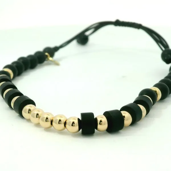 Black Onyx and Gold Bracelet Hogan's Jewelers Gaylord, MI