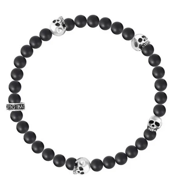Onyx and Skull Bracelet Hogan's Jewelers Gaylord, MI