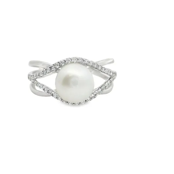 Pearl and Diamond Ring Hogan's Jewelers Gaylord, MI