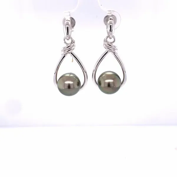 Tahitian Pearl Drop Earrings Hogan's Jewelers Gaylord, MI