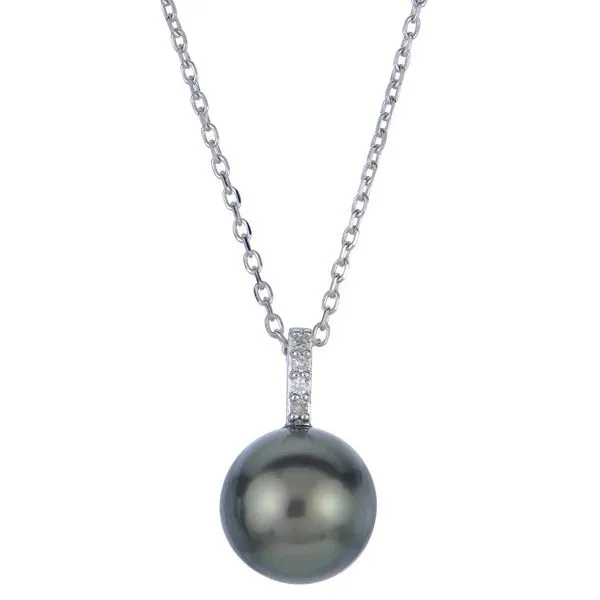 Tahitian Pearl and Diamond Necklace Hogan's Jewelers Gaylord, MI