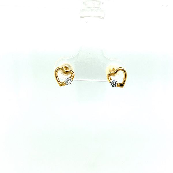 Childrens Heart Stud Earrings Hogan's Jewelers Gaylord, MI