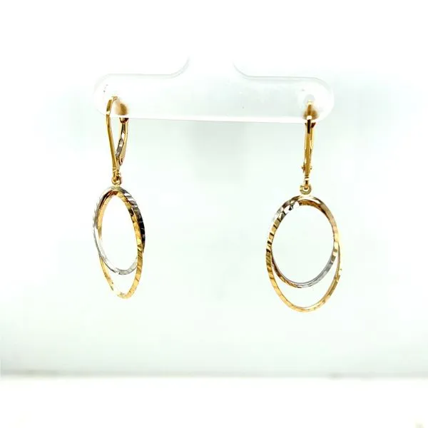 Oval Drop Hoop Earrings Hogan's Jewelers Gaylord, MI