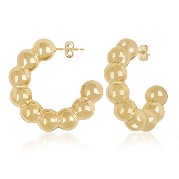 Beaded Hoop Earrings Hogan's Jewelers Gaylord, MI