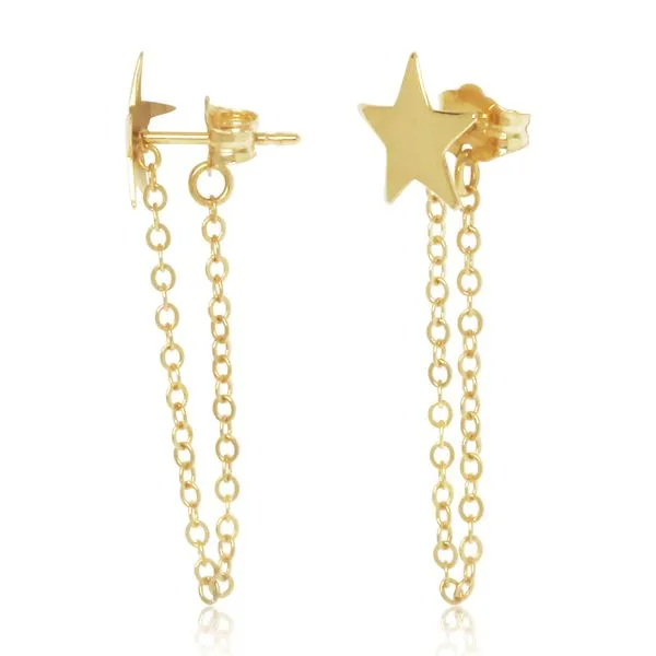 Star Studs with Chain Hogan's Jewelers Gaylord, MI