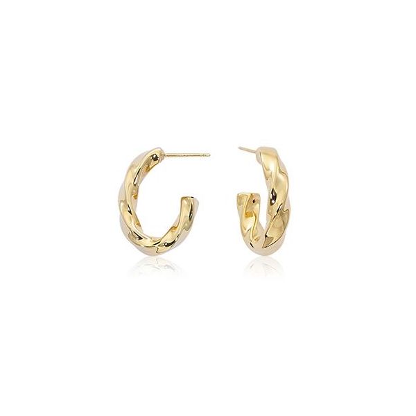 Twist Oval Hoops Hogan's Jewelers Gaylord, MI