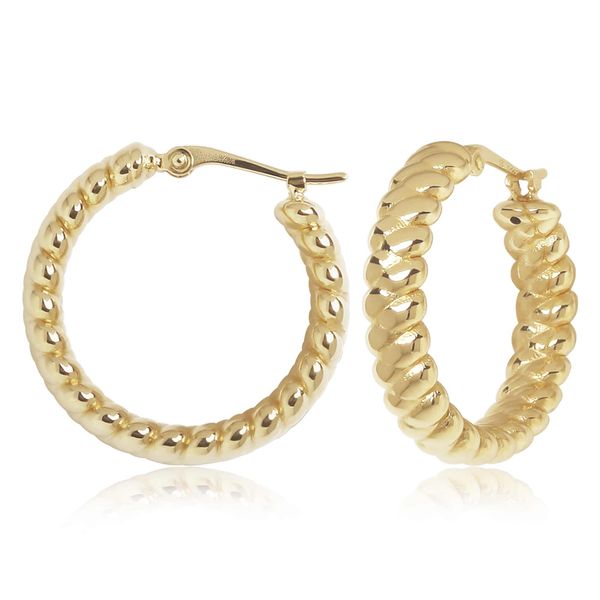 Braided Twist Hoops Hogan's Jewelers Gaylord, MI