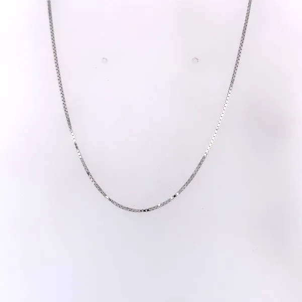 White Gold Box Chain Hogan's Jewelers Gaylord, MI
