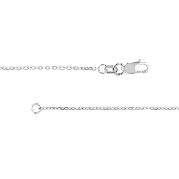 White Gold Cable Chain Image 2 Hogan's Jewelers Gaylord, MI